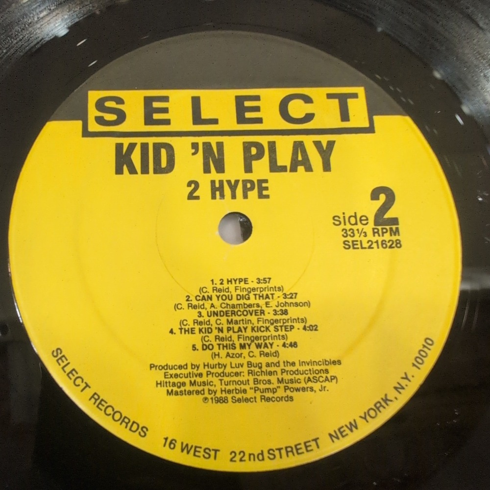 Kid 'N Play 2 Hype Vinyl LP 1988‎ Select Records SEL 21628 Hip Hop Album - Picture 6 of 6